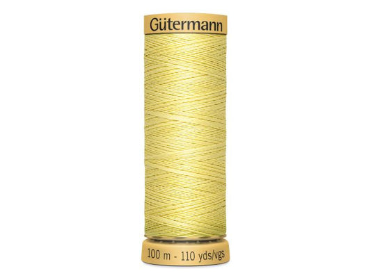 Gütermann Baumwollnähgarn 100 m Hellgelb 349
