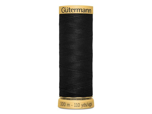 Gütermann Baumwollnähgarn 100 m Schwarz 5201