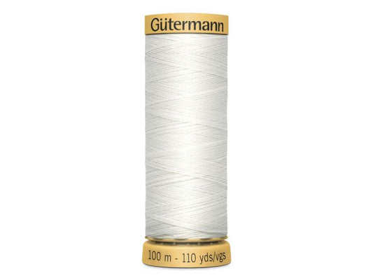 Gütermann Baumwollnähgarn 100 m Weiß 5709