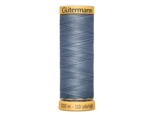 Gütermann Baumwollnähgarn 100 m Blaugrau Hell