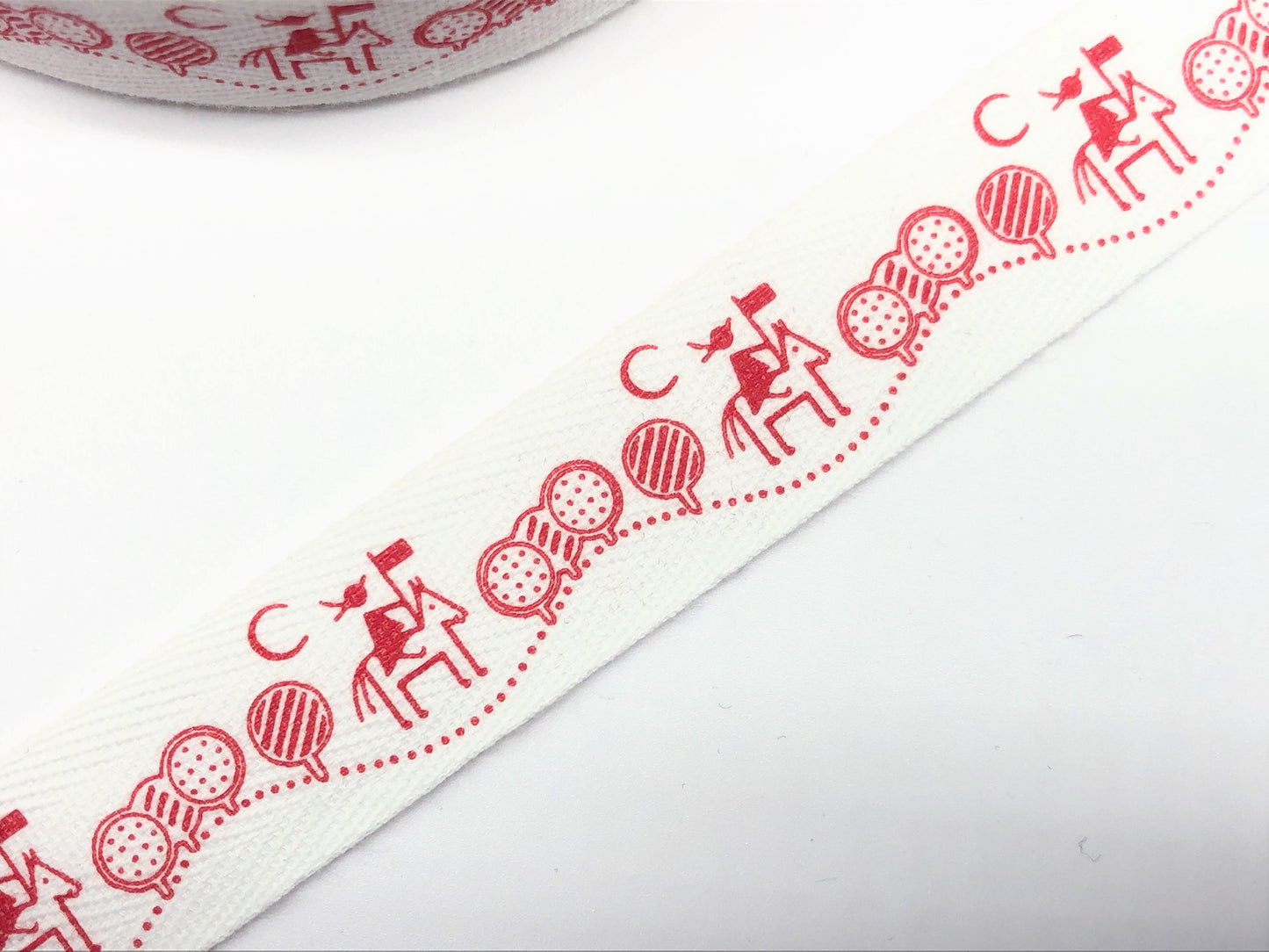 Webband Don Quichotte Rot/Weiß