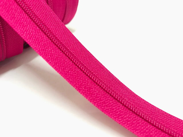 Endlosreißverschluss Dunkelpink 382