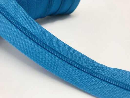 Endlosreißverschluss Stahlblau 175