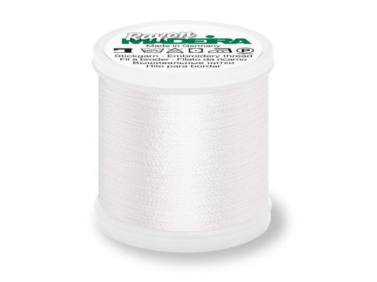 Madeira Rayon Stickgarn Weiß 1001