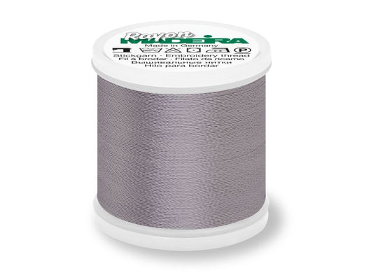 Madeira Rayon Stickgarn Stahlgrau