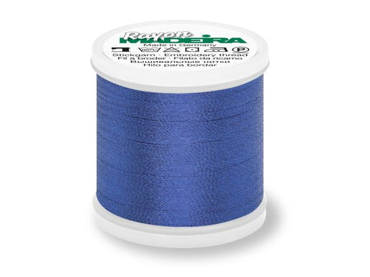 Madeira Rayon Stickgarn Mittelblau