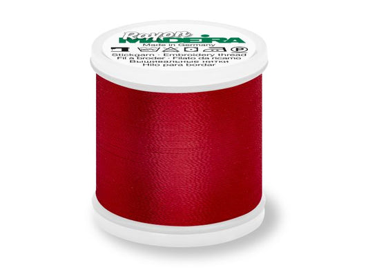 Madeira Rayon Stickgarn Weinrot