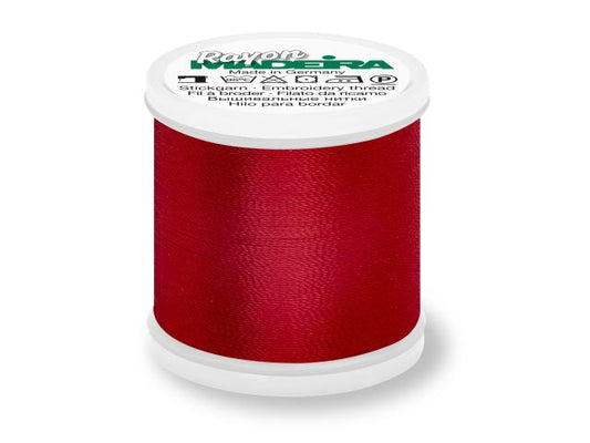 Madeira Rayon Stickgarn Weinrot