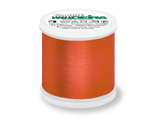 Madeira Rayon Stickgarn Rostorange