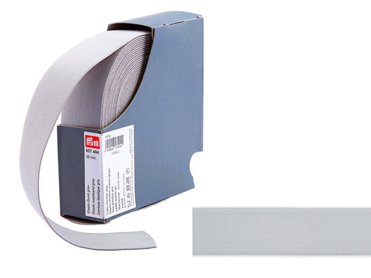 Prym Gummiband Weich 38 mm Grau