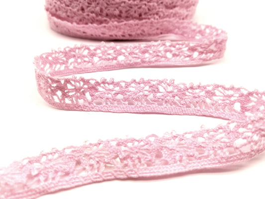 Häkelspitze Bordüre 12 mm Rosa 74