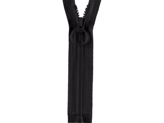 Reißverschluss Opti 20 cm Schwarz teilbar Ring P40 000