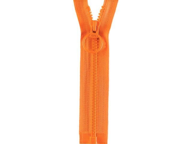 Reißverschluss Opti 20 cm Orange teilbar Ring P40 693