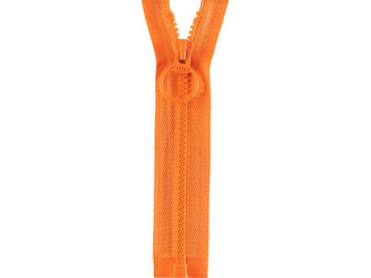 Reißverschluss Opti 20 cm Orange teilbar Ring P40 693