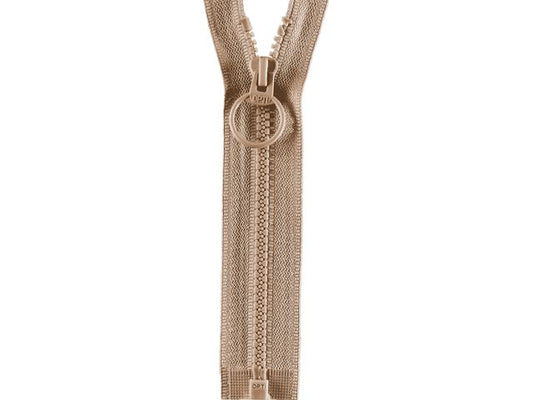 Reißverschluss Opti 30 cm Beige teilbar Ring P40 886