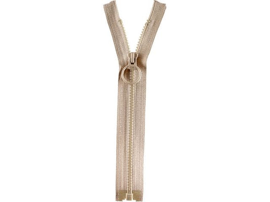 Reißverschluss Opti 40 cm Beige teilbar Ring P40 886