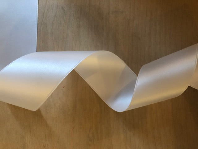 Satinband Weiß 50 mm breit