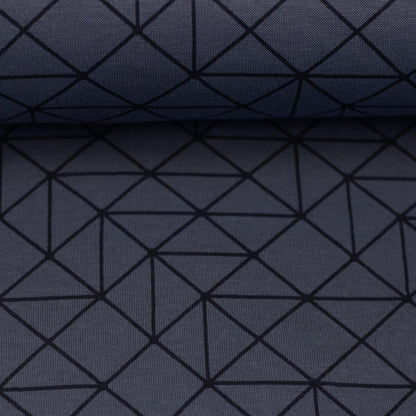 Heavy Sweat Aspen Rauten Graublau
