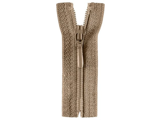 Reißverschluss Opti 60 cm Khaki nicht teilbar Tropfen S40 837
