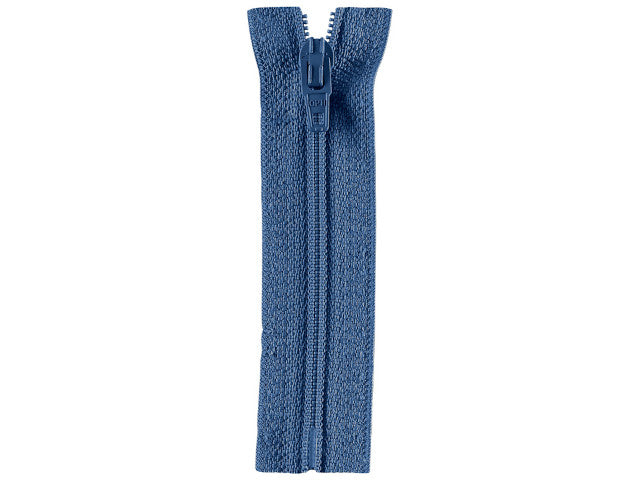 Reißverschluss Opti 15 cm Rauchblau nicht teilbar S40 235