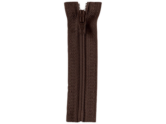 Reißverschluss Opti 15 cm Dunkelbraun