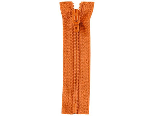 Reißverschluss Opti 18 cm Orange nicht teilbar S40 693
