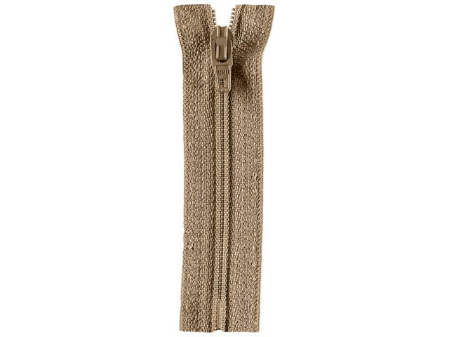 Reißverschluss Opti 20 cm Khaki nicht teilbar S40 837