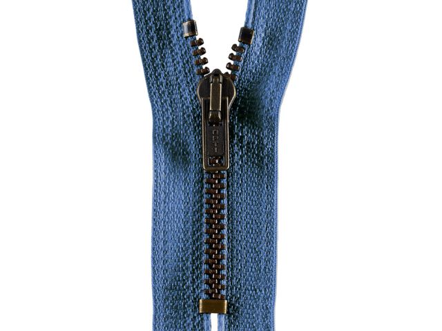 Reißverschluss Opti 16 cm Jeansblau
