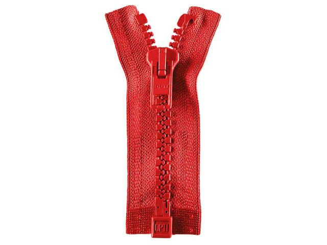 Reißverschluss Opti 50 cm Rot teilbar P60 722