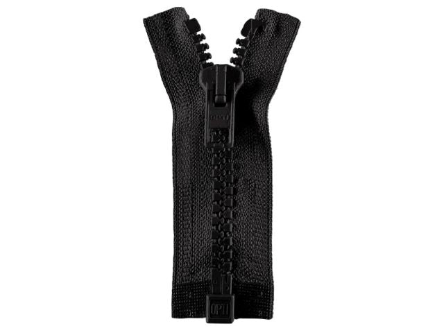 Reißverschluss Opti 60 cm Schwarz teilbar P60 000