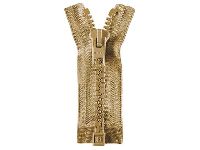 Reißverschluss Opti 70 cm Khaki teilbar P60 837