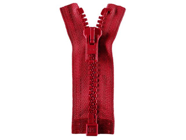 Reißverschluss Opti 80 cm Rot teilbar P60 722