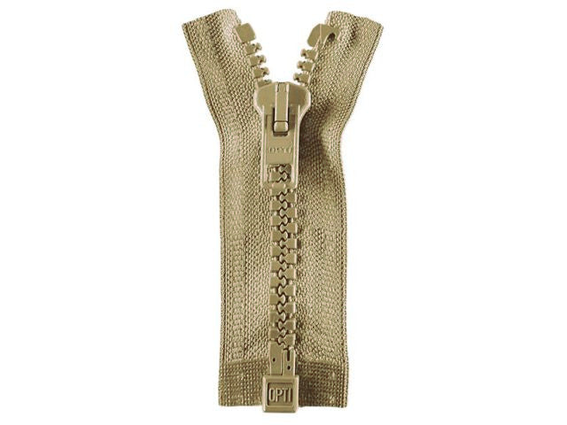Reißverschluss Opti 80 cm Khaki teilbar P60 837