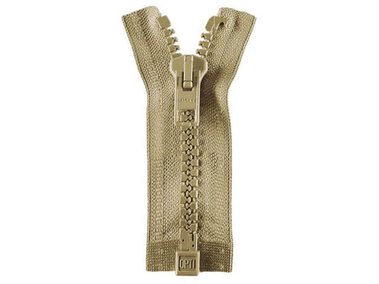 Reißverschluss Opti 80 cm Khaki teilbar P60 837