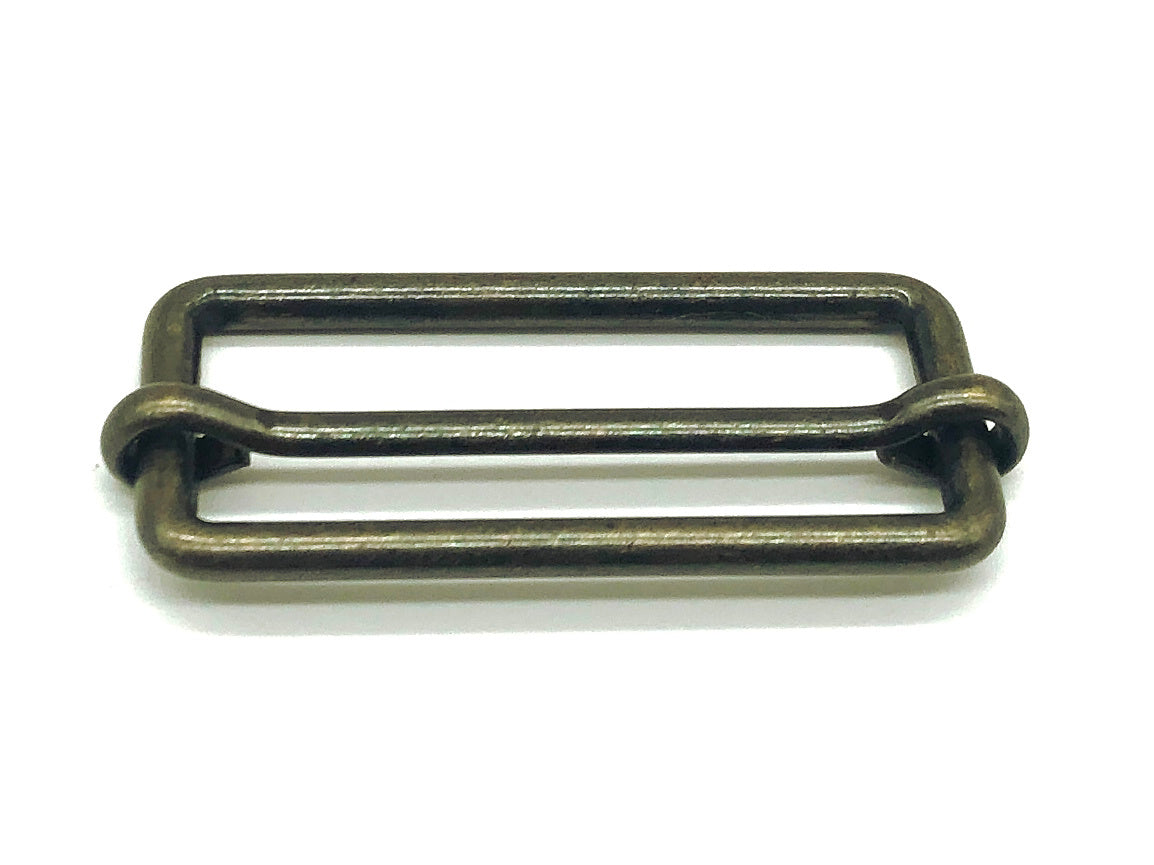 Leiterschnalle Metall 40 mm Altgold