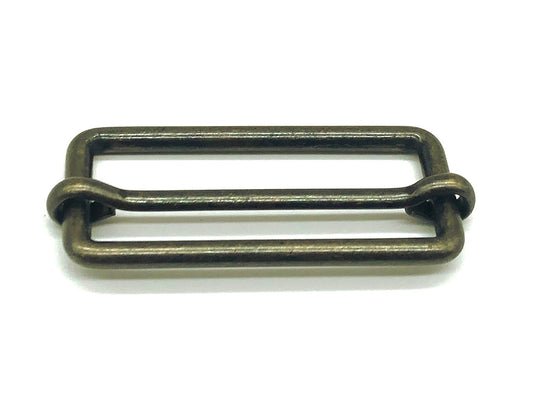 Leiterschnalle Metall 40 mm Altgold