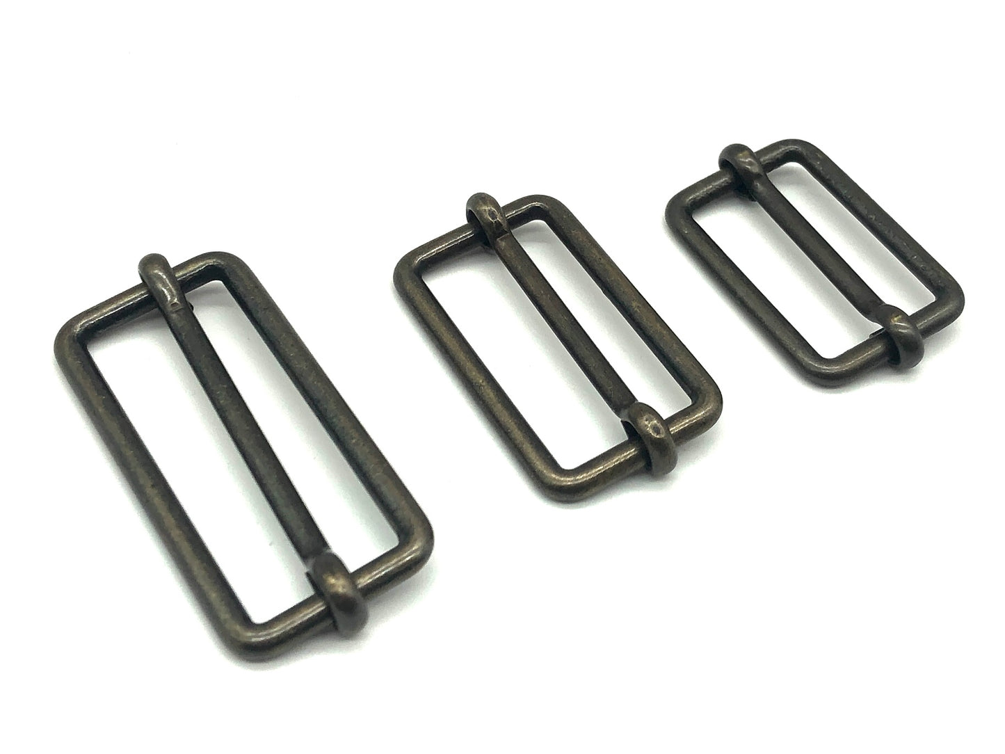 Leiterschnalle Metall 40 mm Altgold