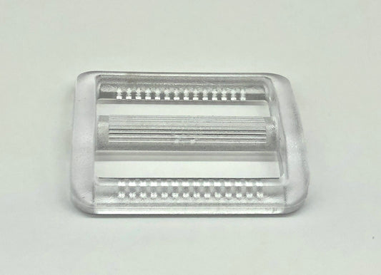 Leiterschnalle 40 mm Transparent