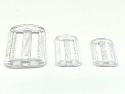 Leiterschnalle 40 mm Transparent