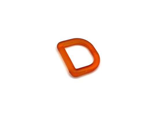 D-Ring 25 mm Orange Kunststoff