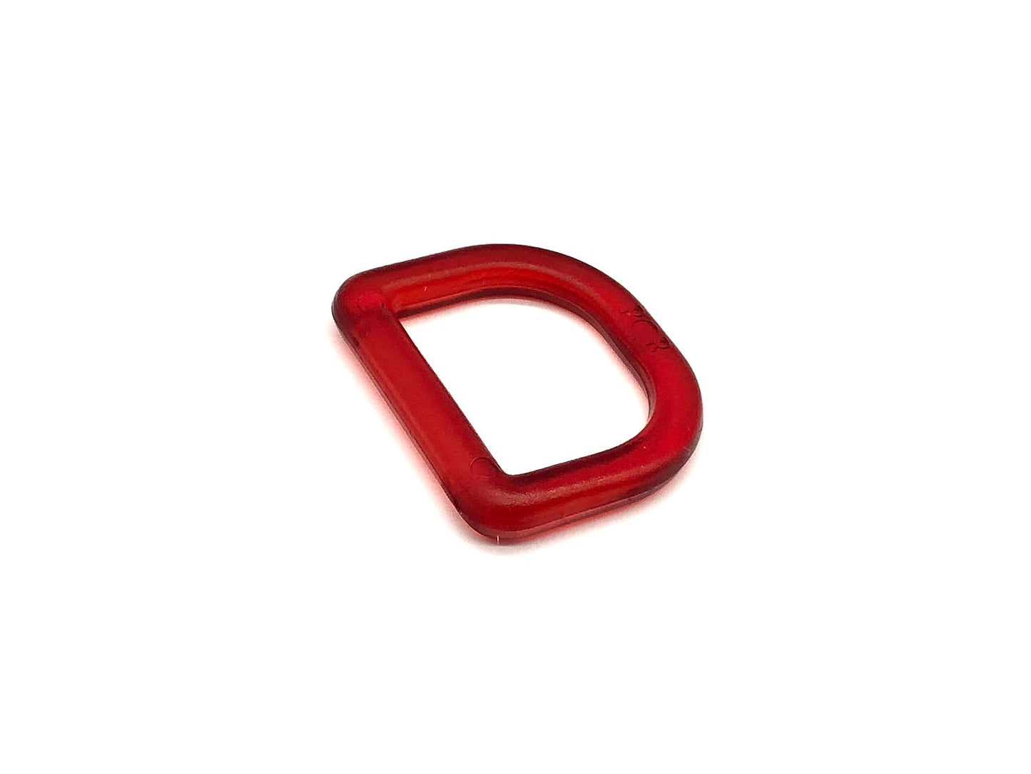D-Ring 25 mm Candy Rot Kunststoff