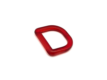 D-Ring 25 mm Candy Rot Kunststoff