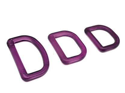D-Ring 25 mm Violett Kunststoff
