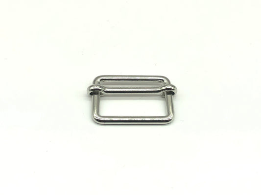 Leiterschnalle Metall 25 mm Silber