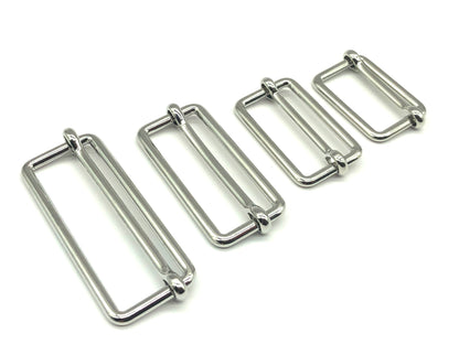 Leiterschnalle Metall 25 mm Silber