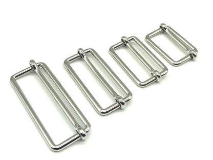 Leiterschnalle Metall 25 mm Silber