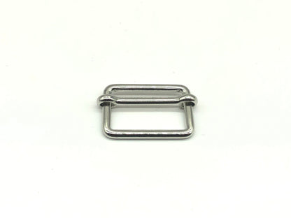 Leiterschnalle Metall 25 mm Silber