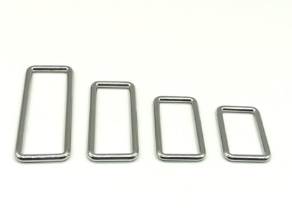 Vierkantring Metall 40 mm Silber