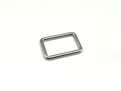 Vierkantring Metall 25 mm Silber