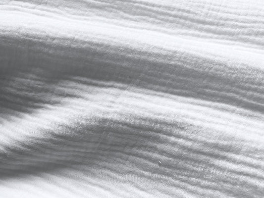 Musselin/Gauze Uni Weiß